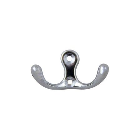 CROWN Side by Side Double Coat Hook Polished Chrome Finish CHCH8363PC
